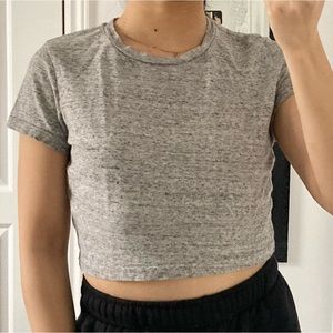 TNA Grey Crop Top